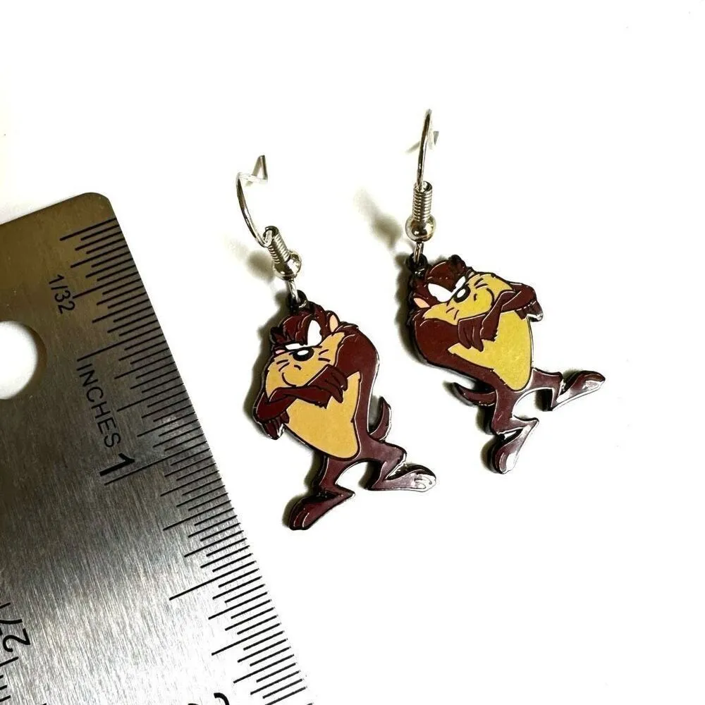 Tasmanian devil earrings Brown - Image 5