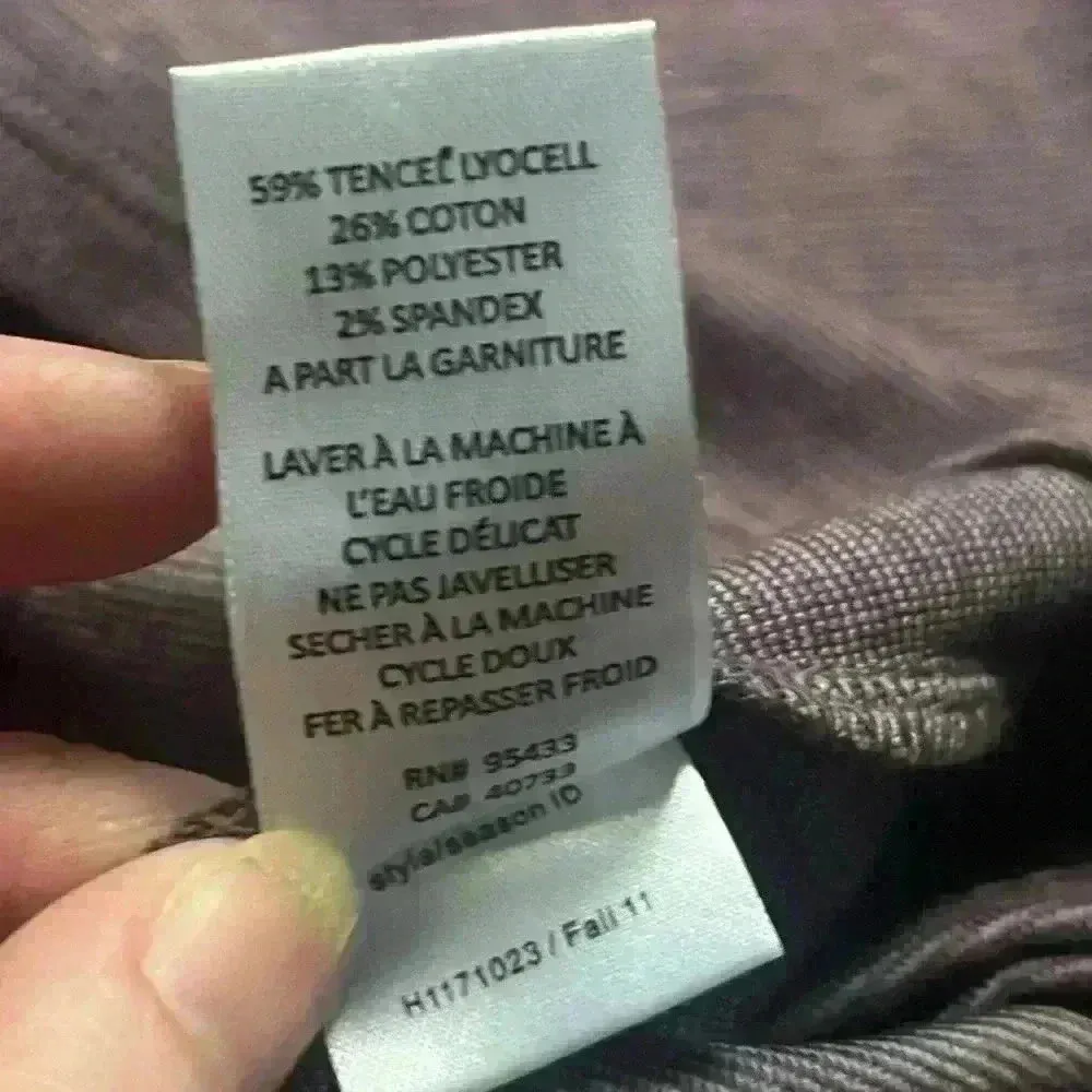 Horny Toad Faux Wrap Mauve Dress Long Sleeves Knee Length Size S - Image 5