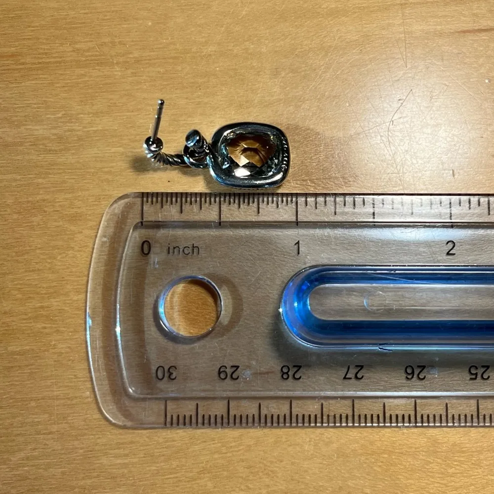 David Yurman Prasiolite & Diamond Labyrinth Drop Earrings - Image 16