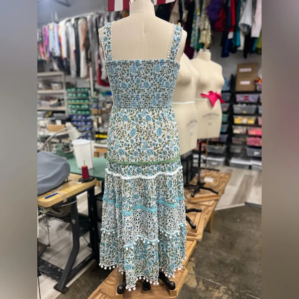 Zara Floral Maxi Dress M - Image 7