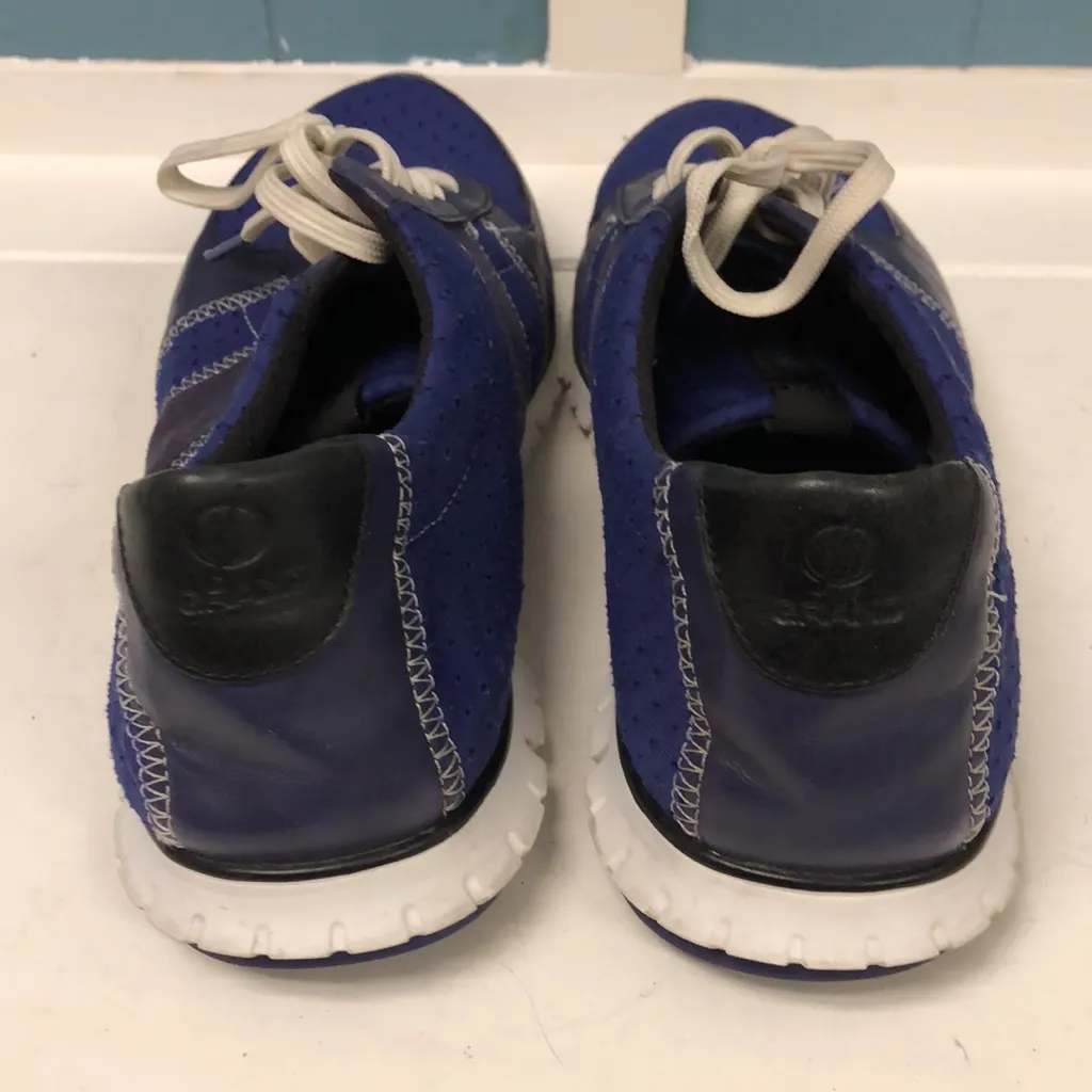 Cole Haan Zerogrand Purple‎ Casual Sneaker Perf White Shoes D44458 Womens 11 - Image 4