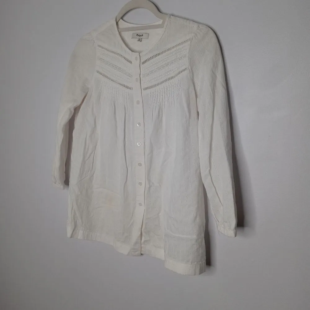 Madewell white button down shirt - Image 2