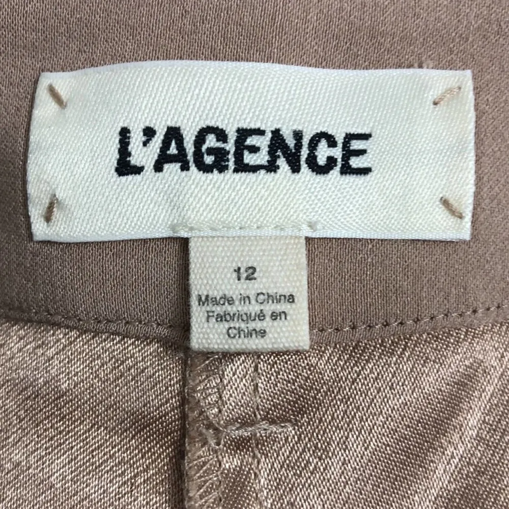 L'AGENCE Chrisley High Waist Wide Leg Pants in Cappuccino 12 NWT - Image 8