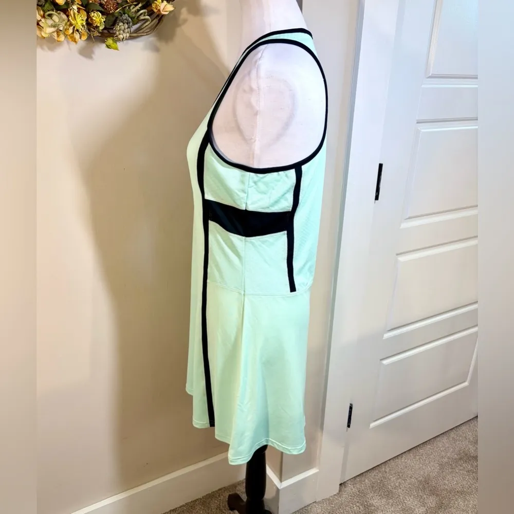 BOLLE Active Performance Tennis Pickleball Dress w/Built In Bra Womens Large 💚 Green - Image 4