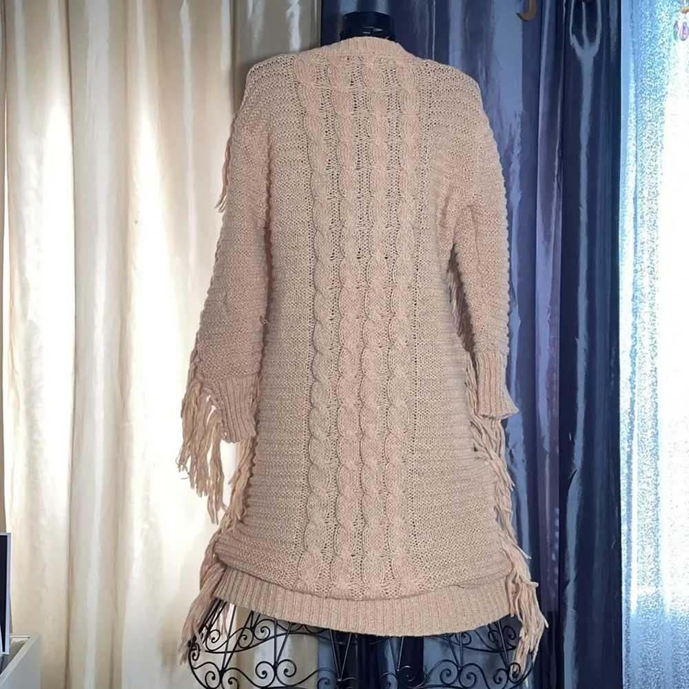 Fancy dream M Women's Bodycon Pullover Tassels Sweater Dress, Casual Long Sleeve Size M - Image 6