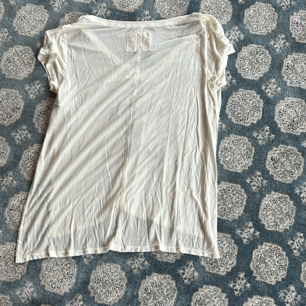 Abercrombie & Fitch nwt Cream V-Neck sleep to Text “I’d rather be in bed” M $30 - Image 6