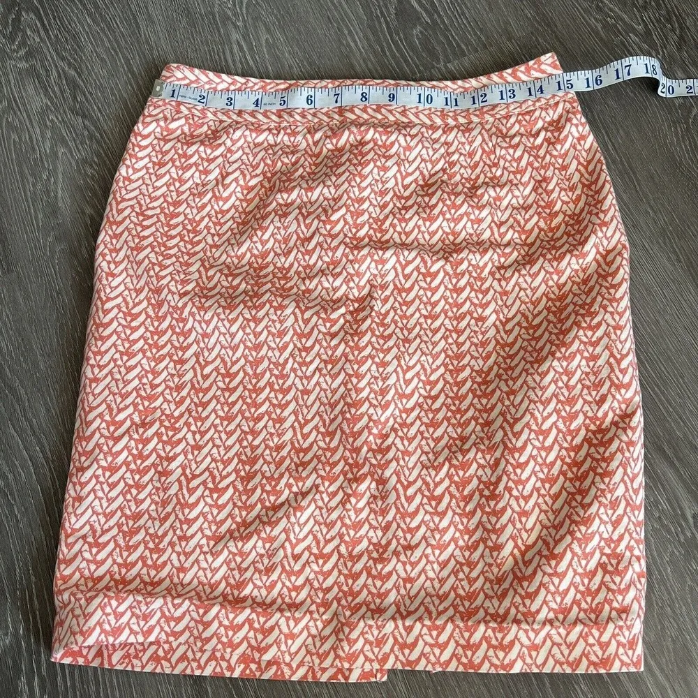Cynthia Rowley Skirt Size 6 Print Back Slit - Image 3