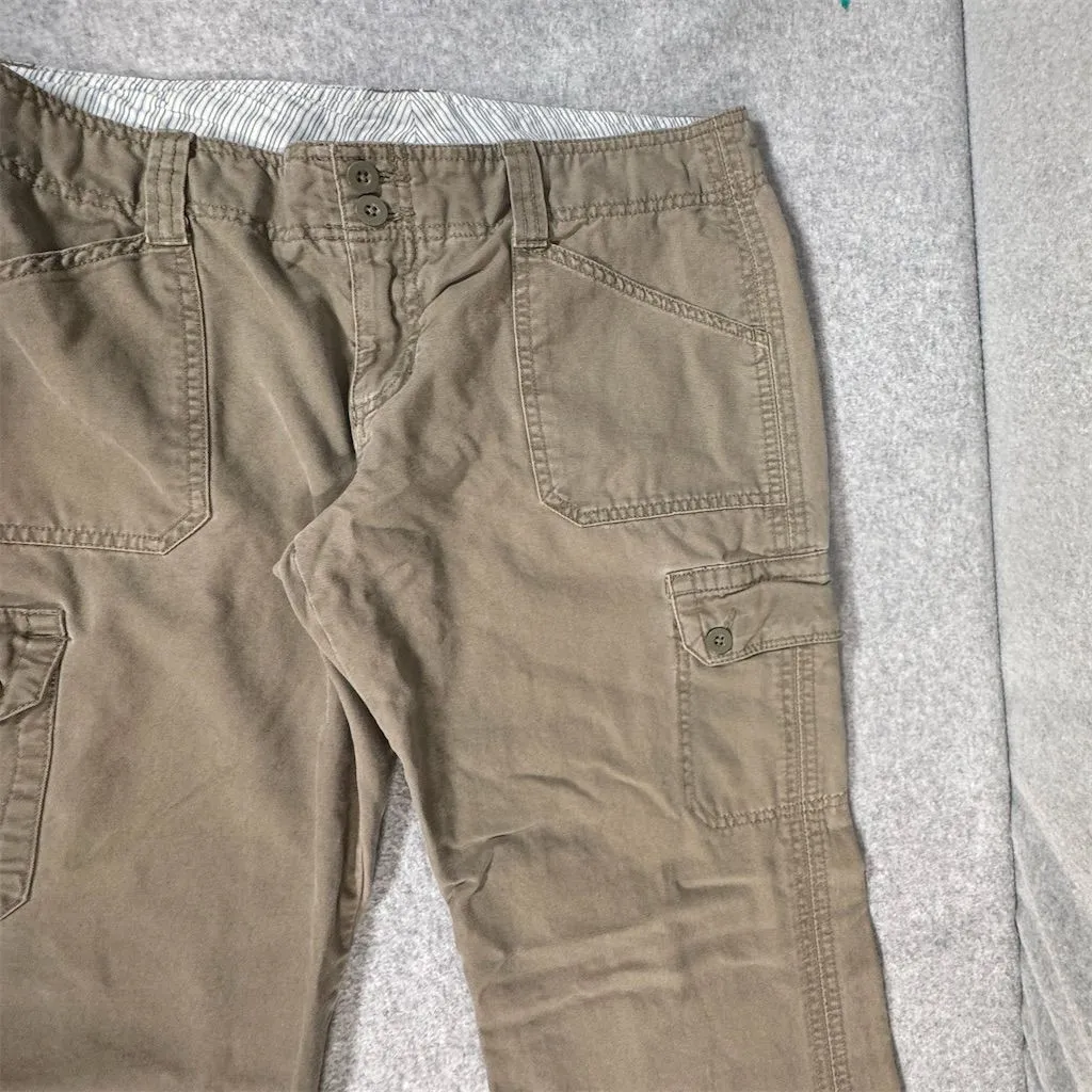 Vintage GAP Women's Cargo Pants Size 10 Beige Multiple Pockets - Image 2