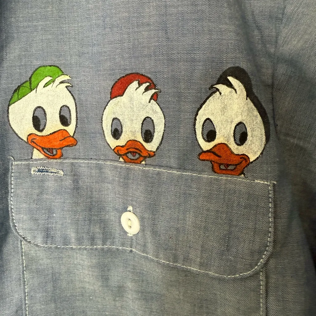 Amazing vintage chambray hand - Image 6