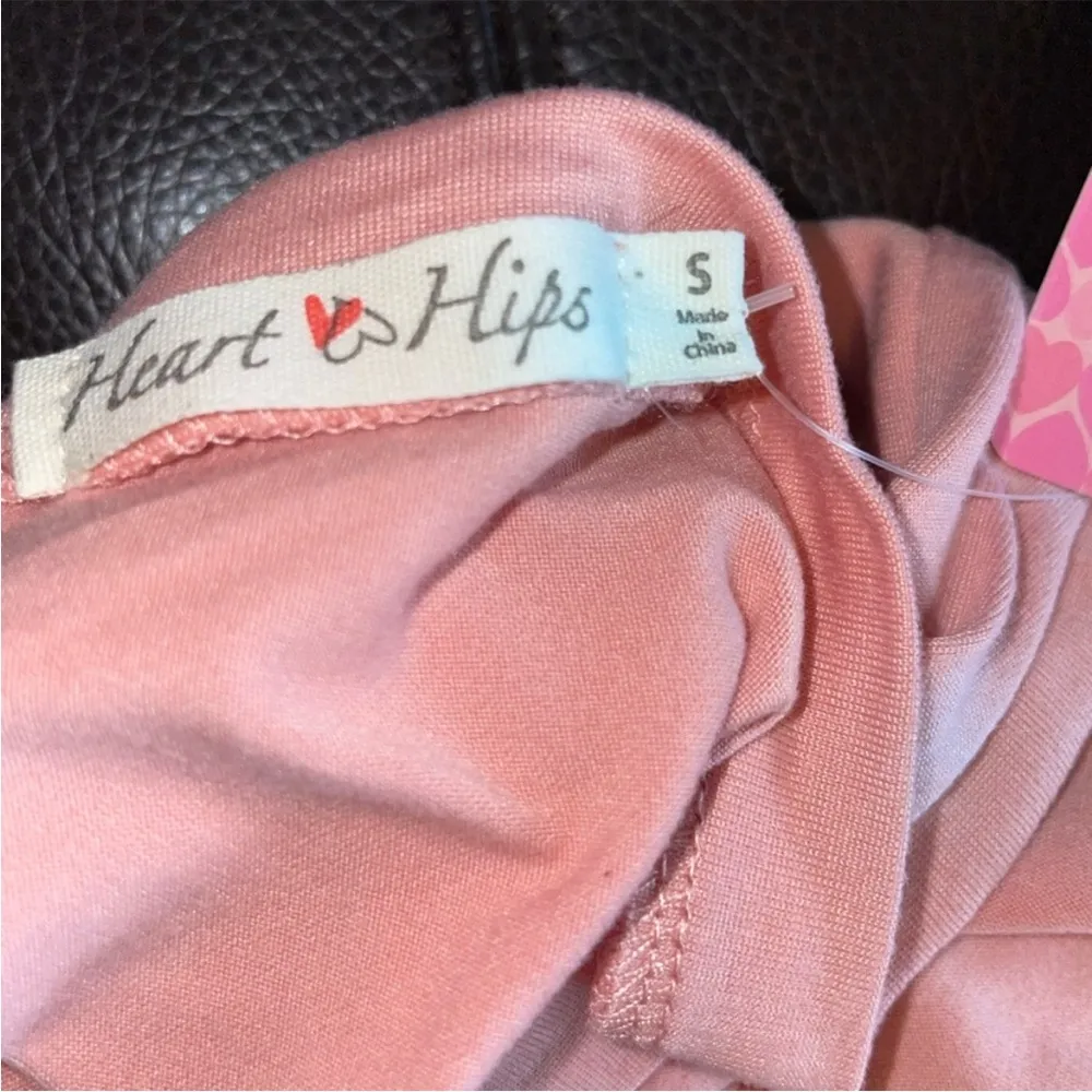 Nwt Heart & Hips Romper pearl pink size small sleeveless pocket’s elastic - Image 5