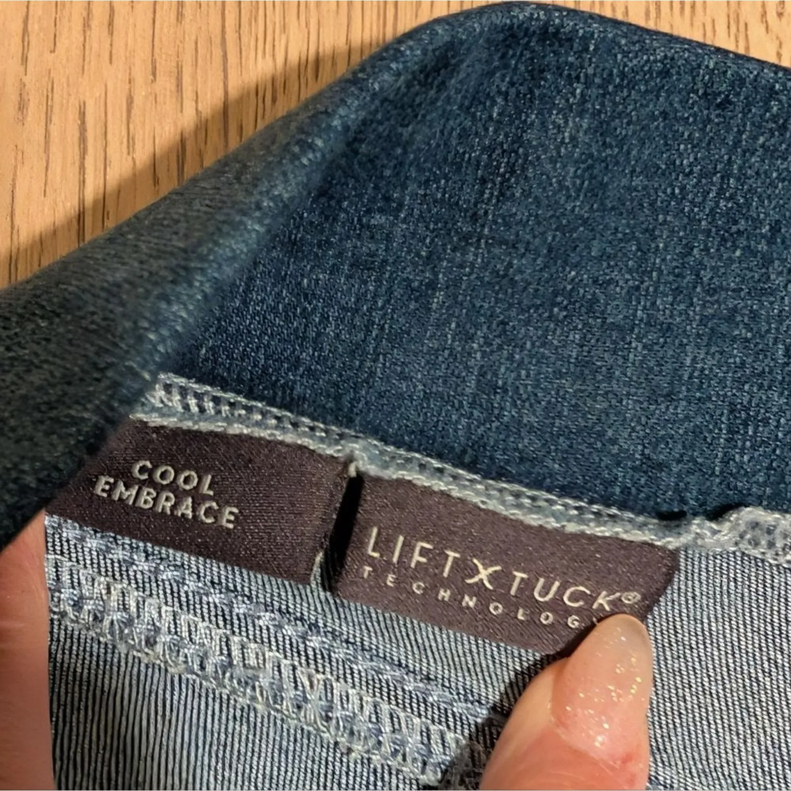 NYDJ Jeans Womens 12 Pull On Cool Embrace Faded Wash Jeggings Lift Tuck Tech - Image 3