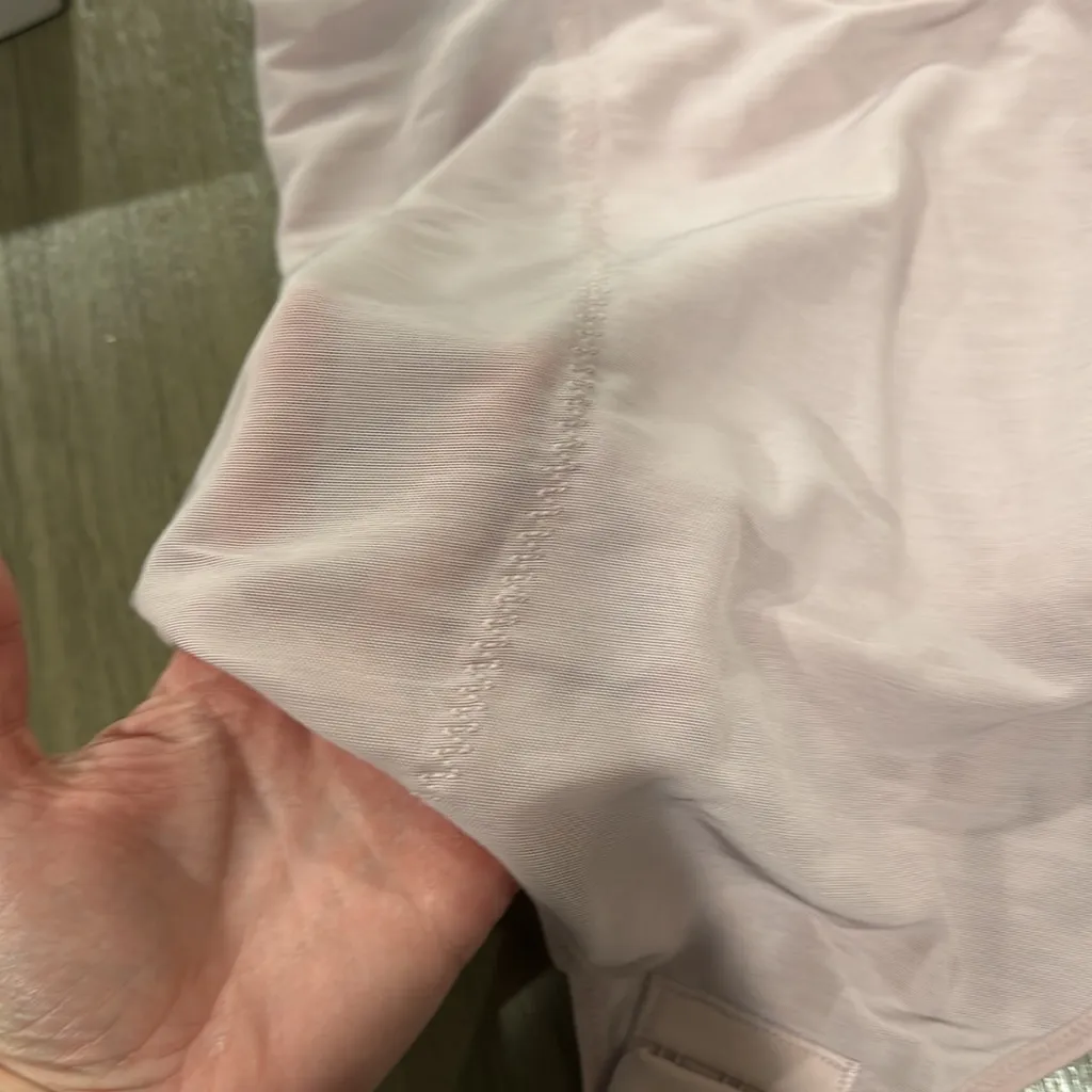 NWT mauve Sheer Bodysuit sheet with built in bra - Image 2