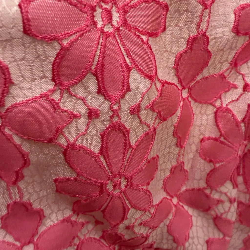 Entro Peplum Pink Lace Top - Image 2