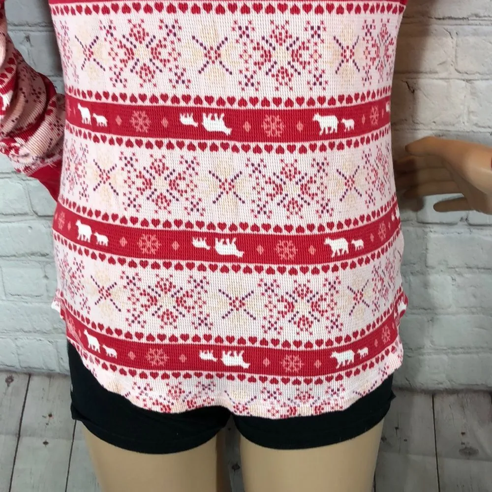 Victoria's Secret Thermal Henley Pajama Top S - Image 11