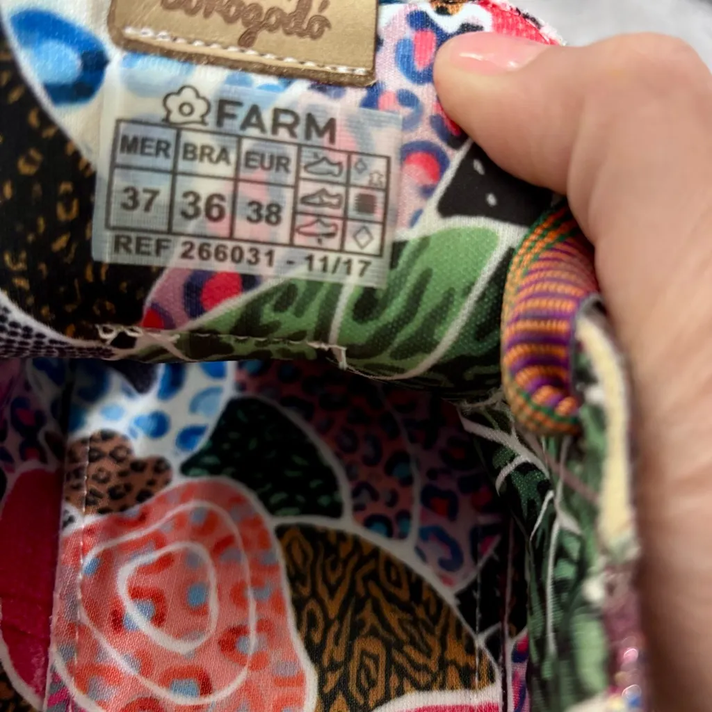 FARM Rio Women’s Sneakers Sz 7 Alma de Purpurina Pink Purple Sparkle Brazil Shoe - Image 6