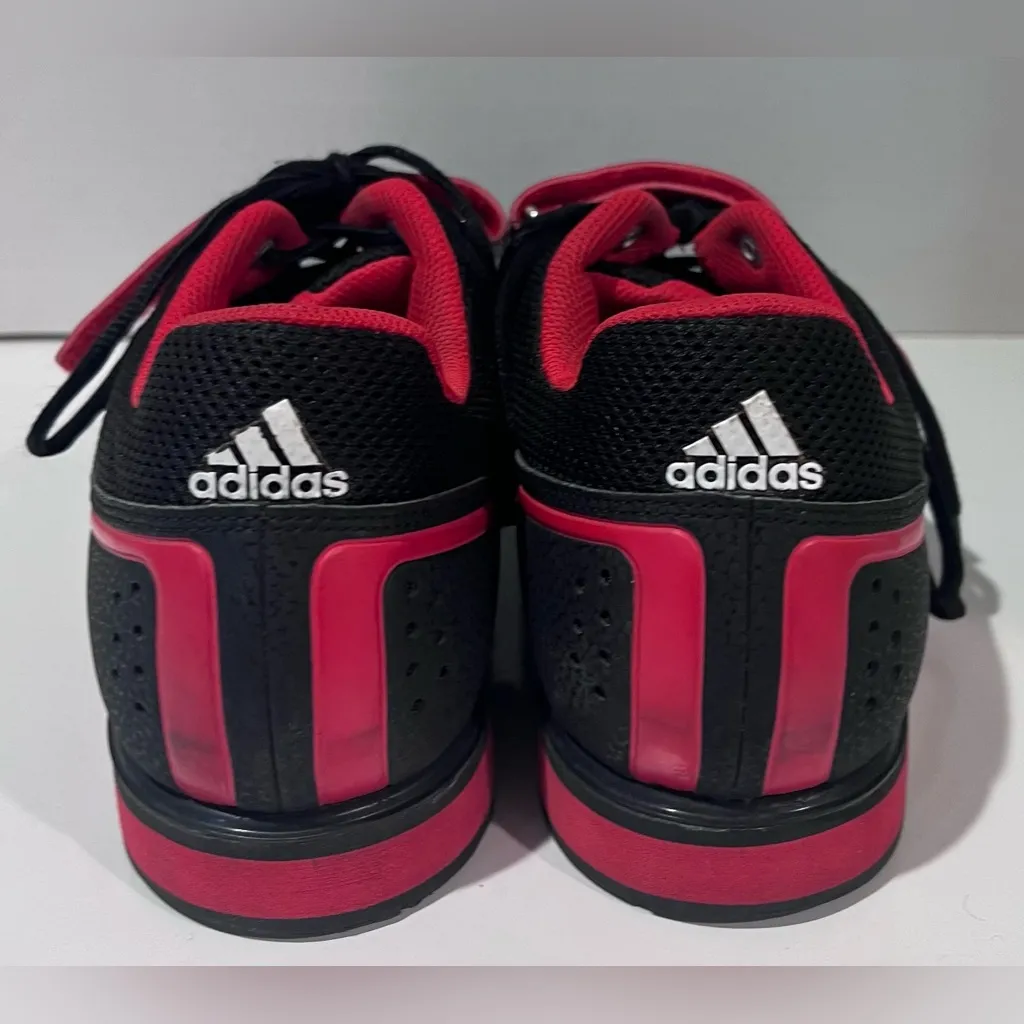Adidas Powerlift 2.0‎ Black, Red, White Weightlifting Trainer Shoes Men's Size 9 - Image 4