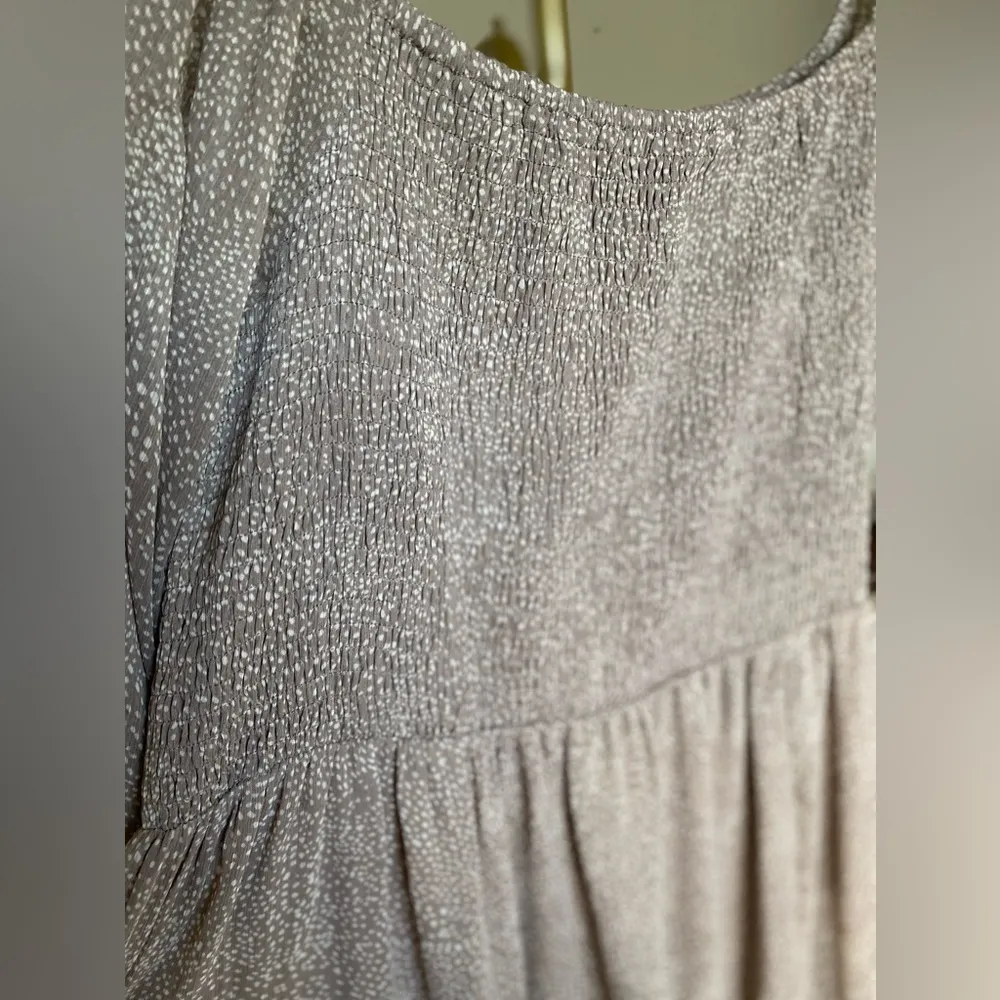 Mittoshop Smocked Maxi Dress Summer Wedding Square Neck Cottagecore Dot Ranch - Image 9