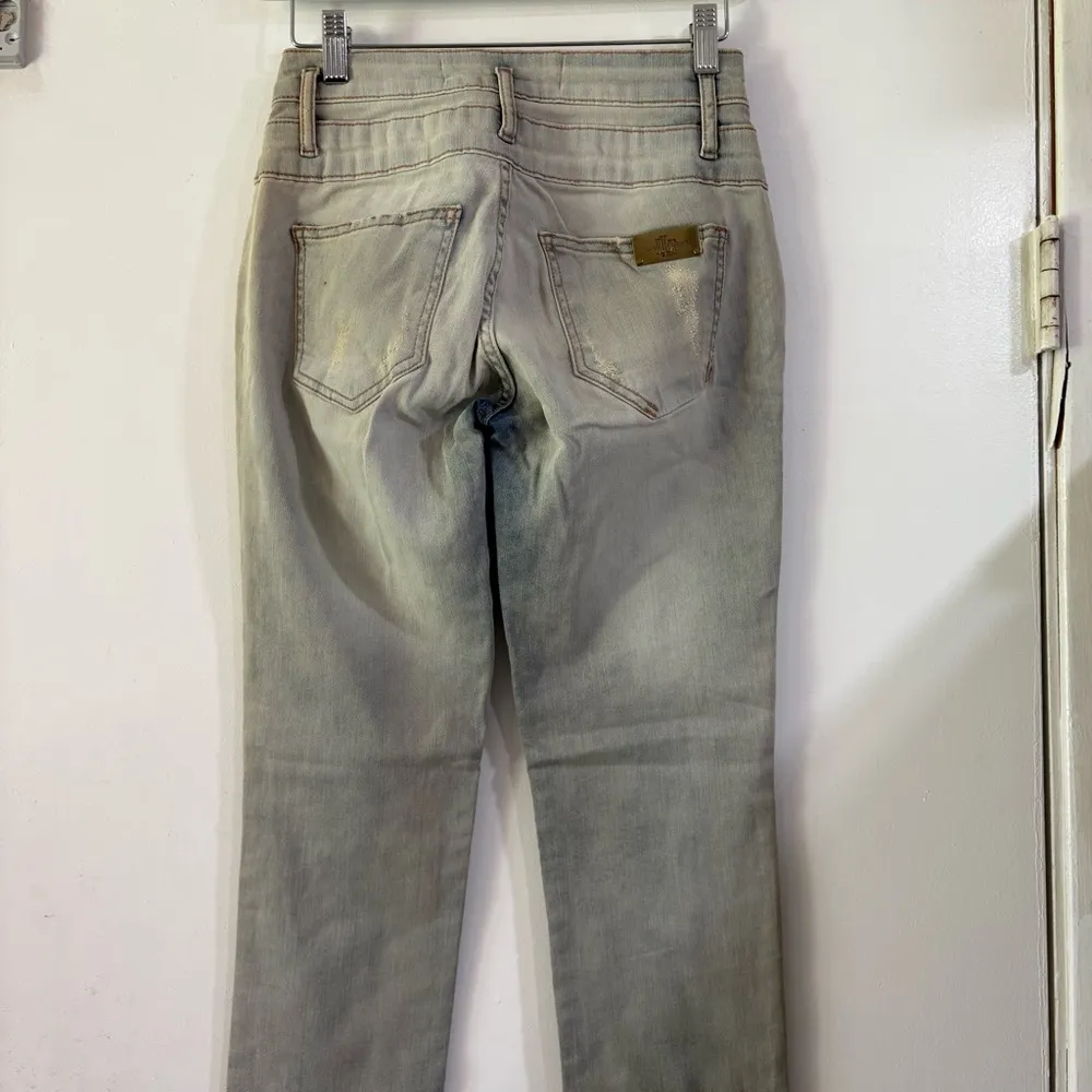 Lanca Perfume Light Wash Jeans Stretch Distressed Brazilian 36 Skinny Size 6 - Image 7