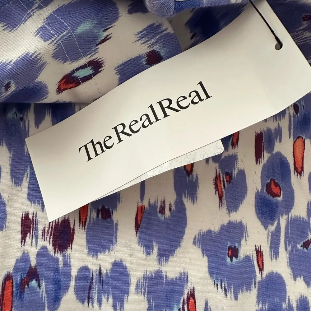 nwt BIMBA Y Lola abstract animal spots colorful straight leg ankle pant S Blue Size XS - Image 3