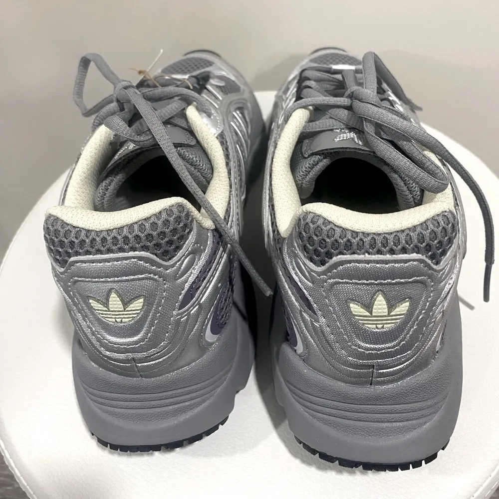 Adidas Ozmillen Sneakers Women’s 6.5 Gray Purple Y2K Chunky Dad Shoes NWT - Image 6