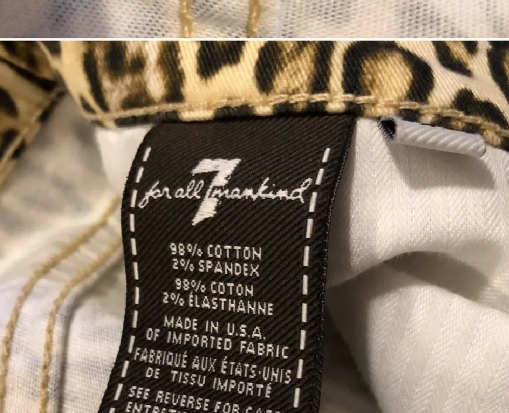 7 for All Mankind Cheetah Ankle Zip Jeans - Image 5