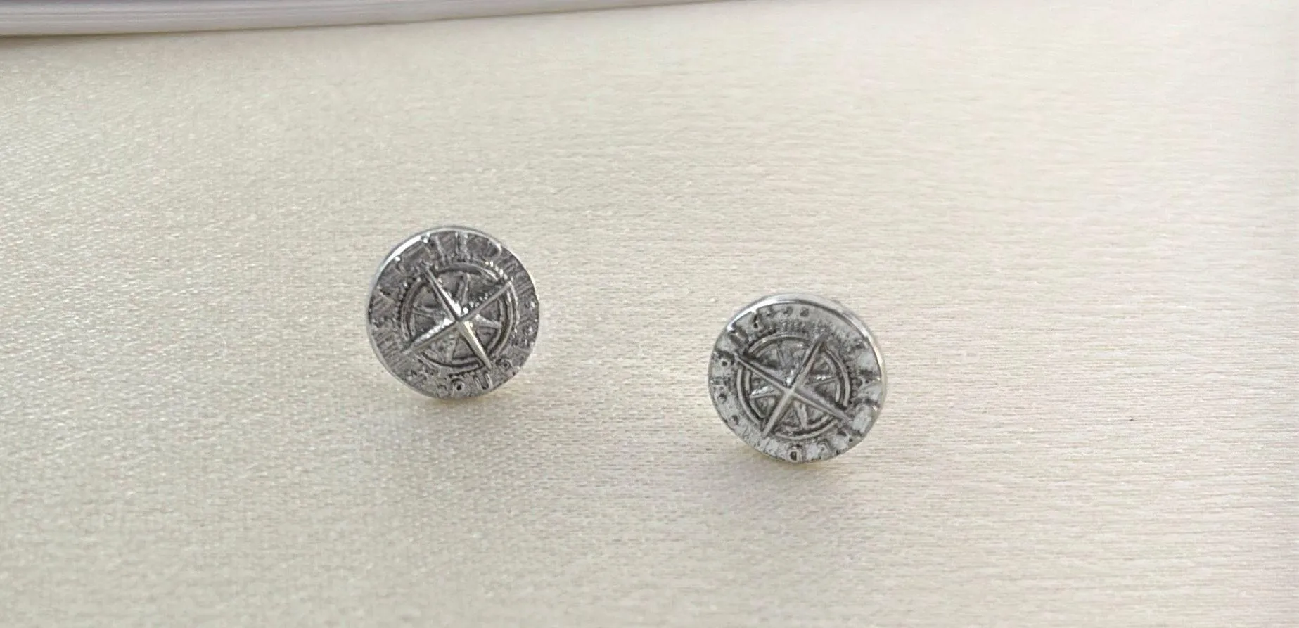 8mm Star Stud Earrings for Men Women Streetwear Punk Hip Hop Unisex Earrings Silver - Image 2