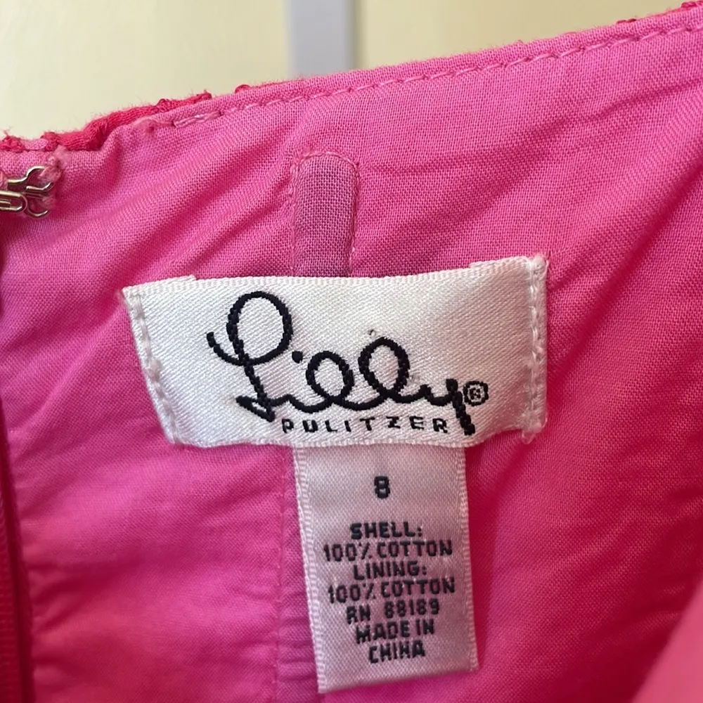 🩷 Lilly Pulitzer beautiful pink eyelet midi tank dress - Image 5