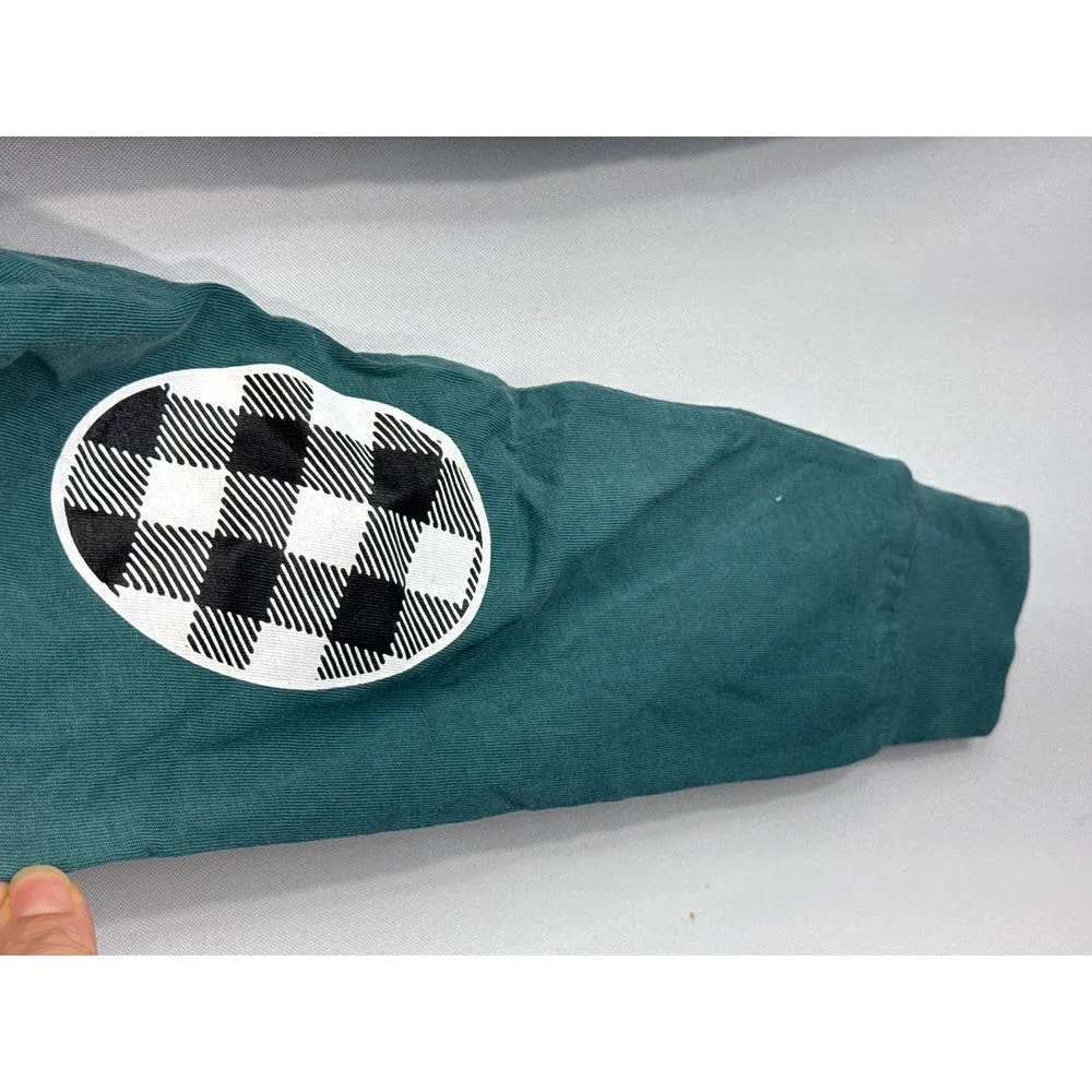 Gameday Couture‎ "I'll Be Home" Holiday Elbow Patch Shirt Women's XXL NWOT Green - Image 5