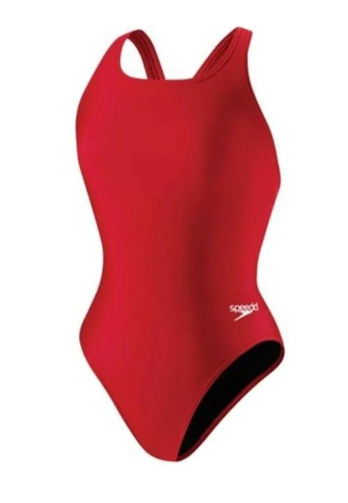 Speedo Woman's Pro LT Super Back Swimsuit Red Size 12 New With Tags - Image 3