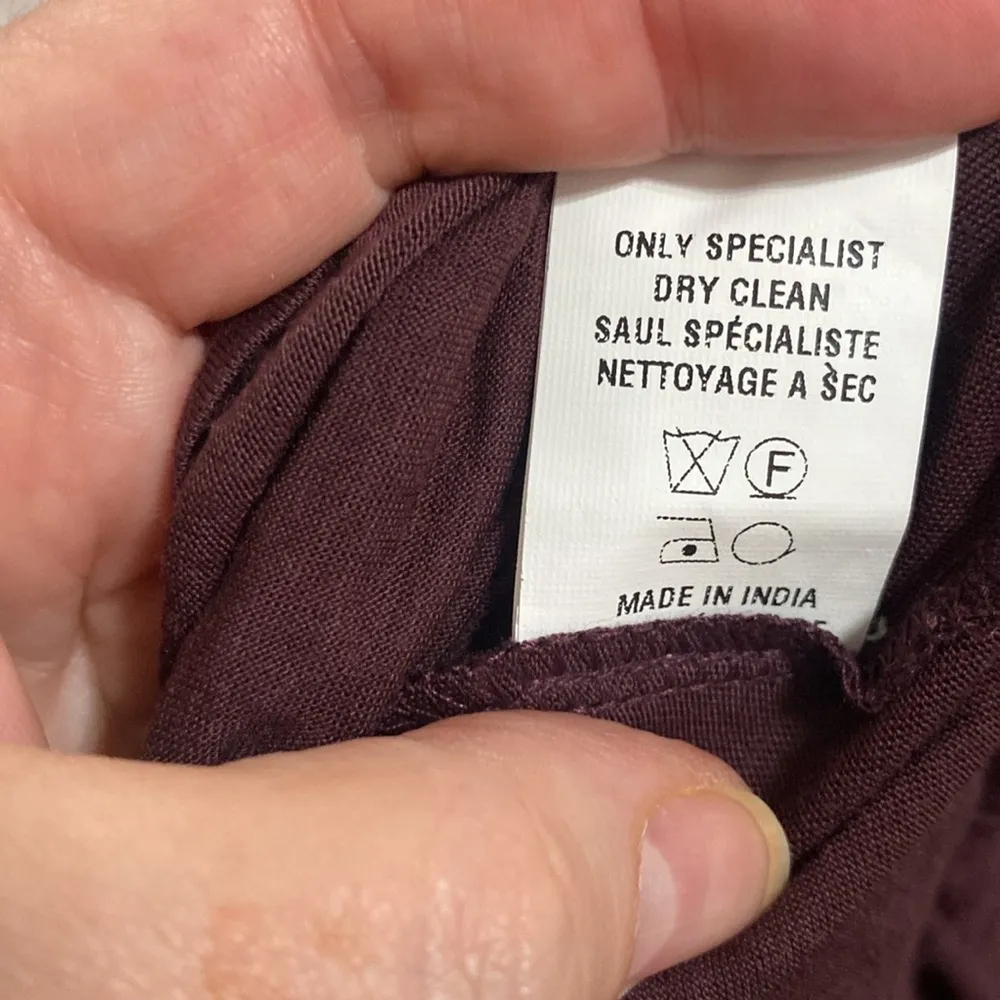 Anthropologie Bl^nk London Savannah lace tiered boho beaded blouse size S - Image 16