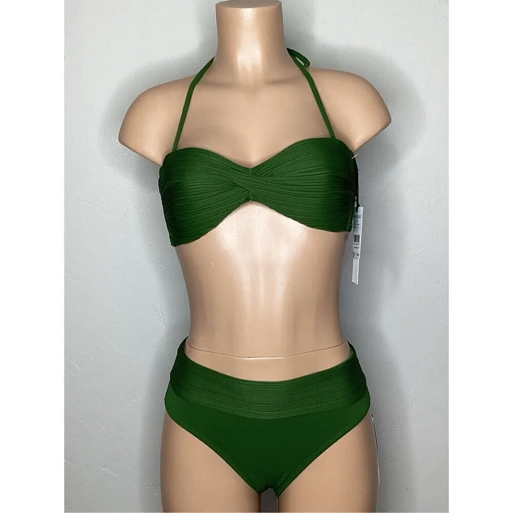 New. Robin Piccone basil green bikini. M-top/S-bottom. Retails $186 - Image 6