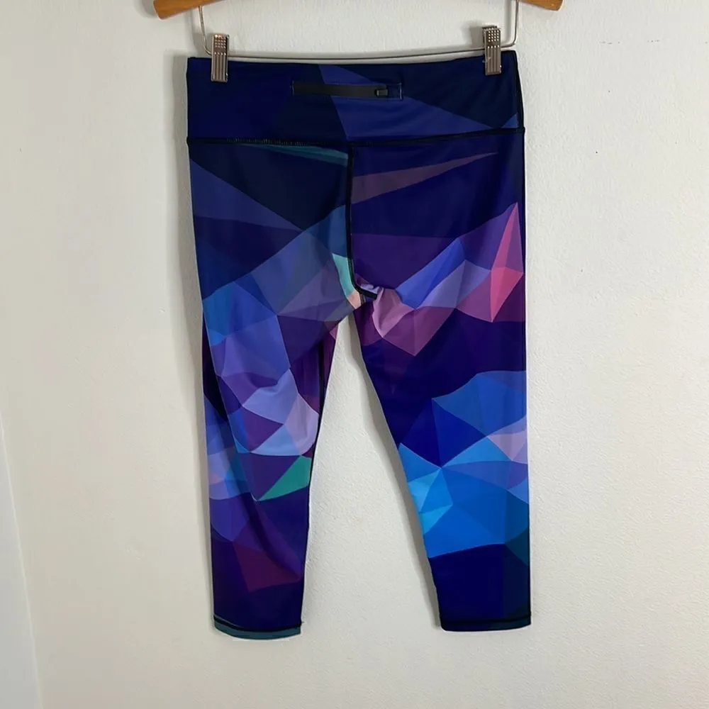 Coolomg Capri Geometric Yoga Pants. Size Medium. Like New. Purple - Image 7