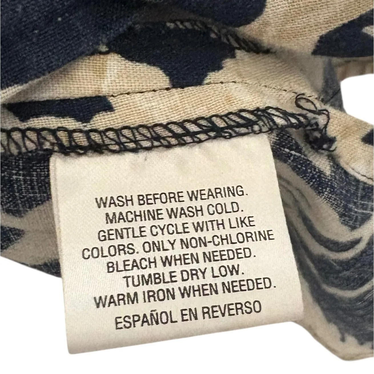 Linen Charter Club Luxury Women Tunic Top‎ 1X Navy Floral Coastal Beach Mature - Image 5