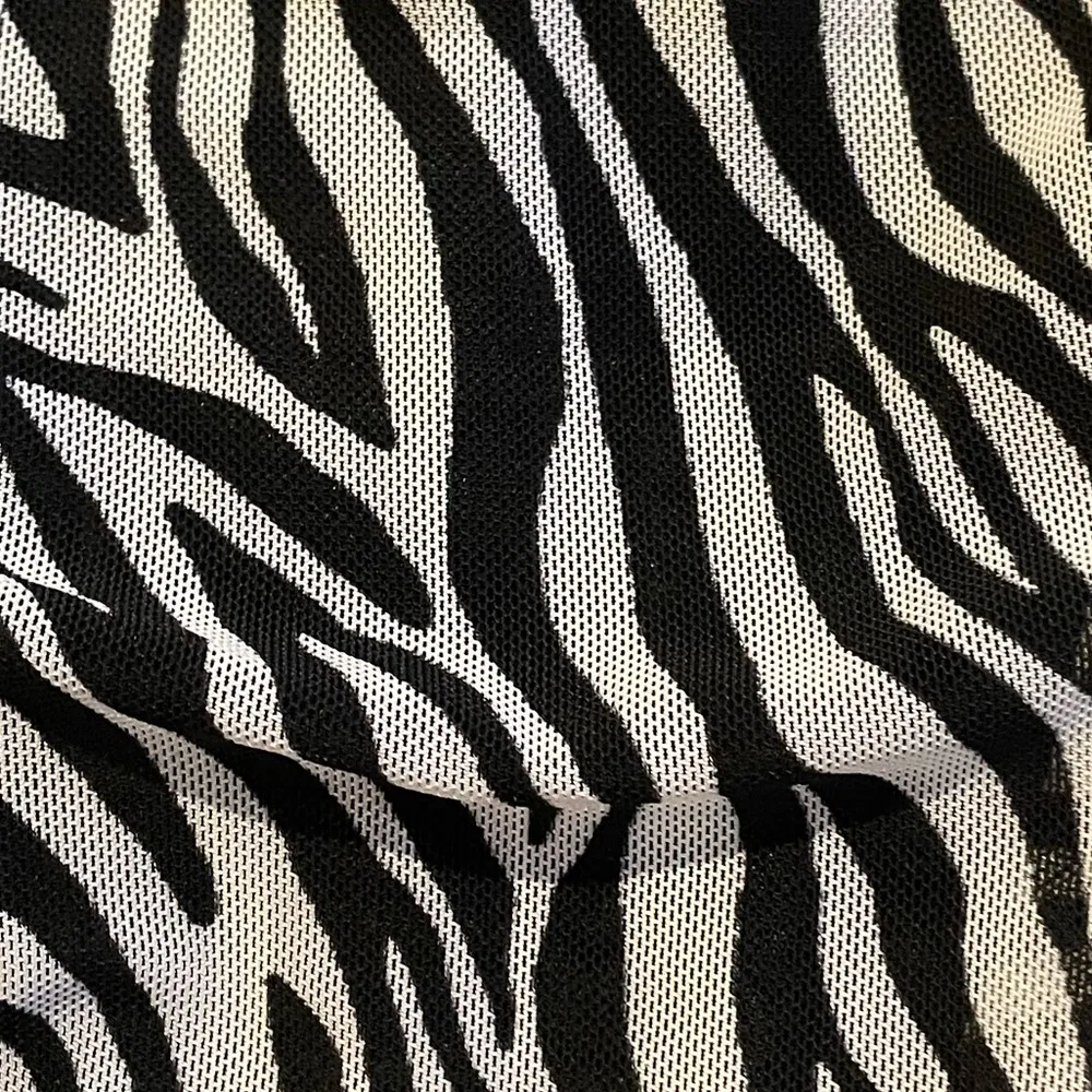 Wild Fable Size Small Fitted Bodycon Zebra Print Mini Dress - Image 8