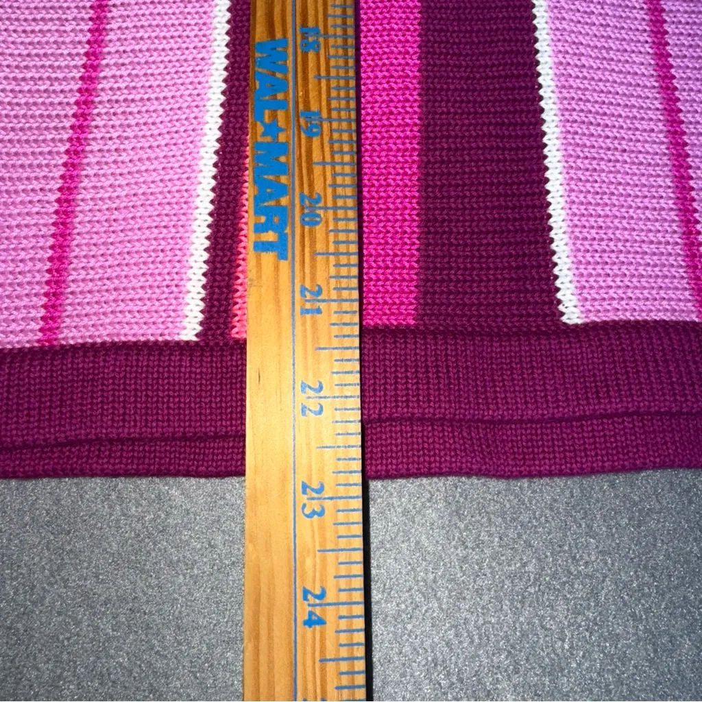 Lilly‎ Pulitzer Pink and Purple crewneck long sleeve Knit Sweater Size Medium - Image 8