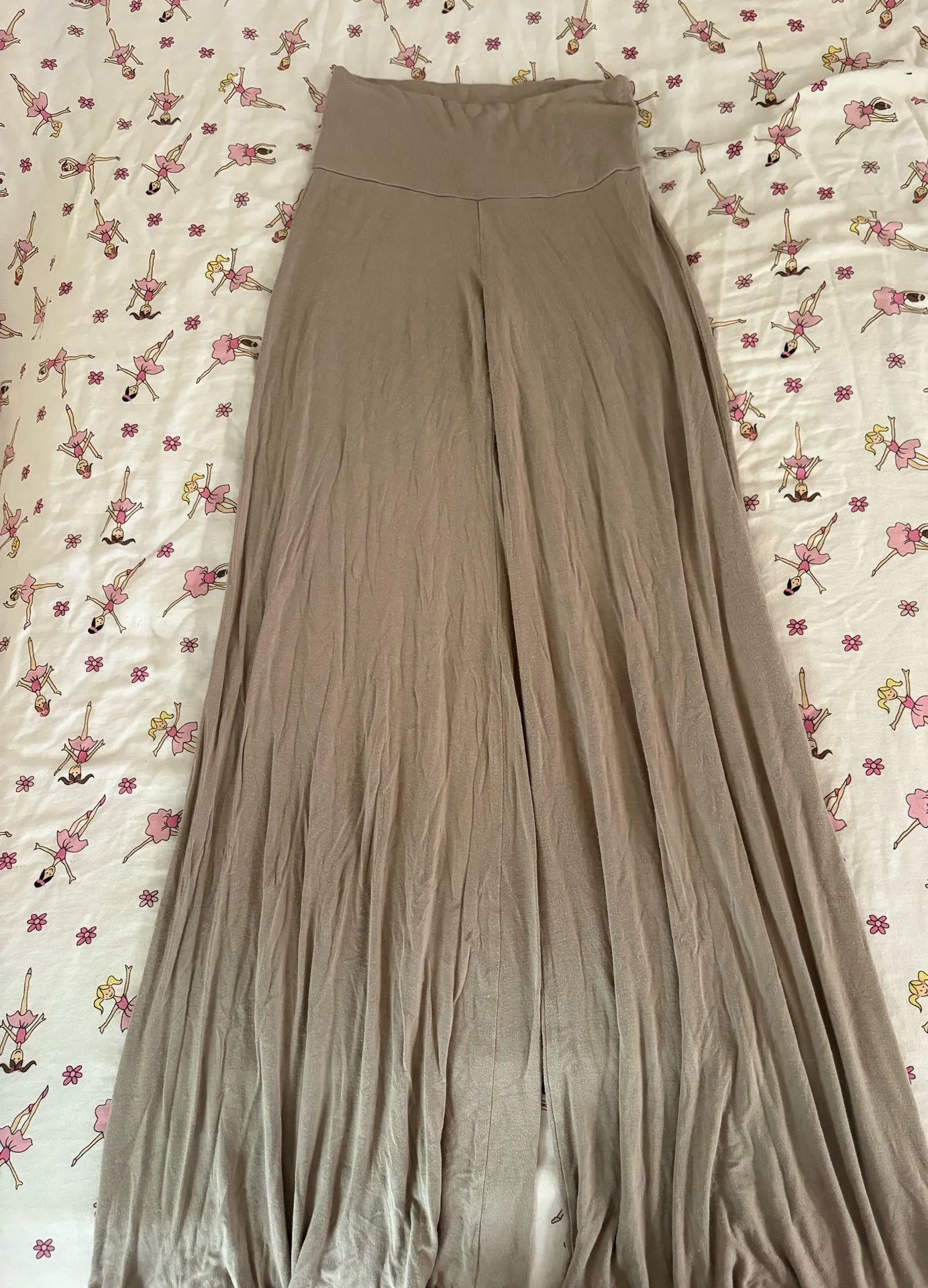 Johnny wide leg foldover pants Brown - Image 4