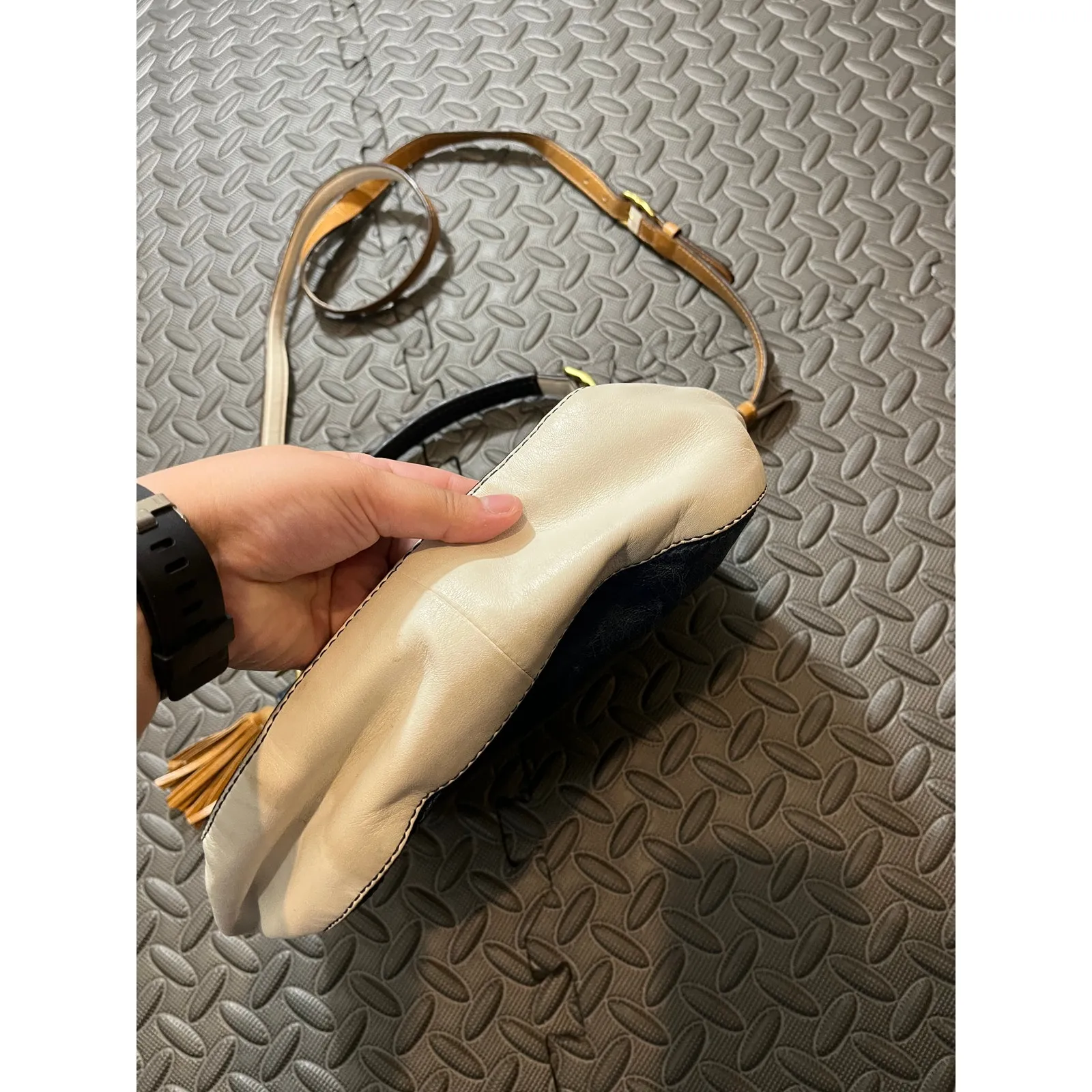 Coach Legacy Willy Colorblock‎ Blue White Leather 70th Anniversary Crossbody Bag - Image 4