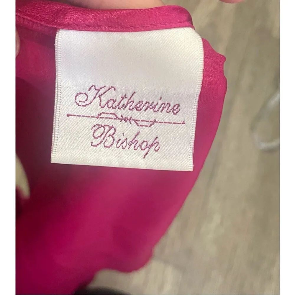 Katherine Bishop Hot Pink Large Vintage Tank and Shorts Pajama Set - Image 6