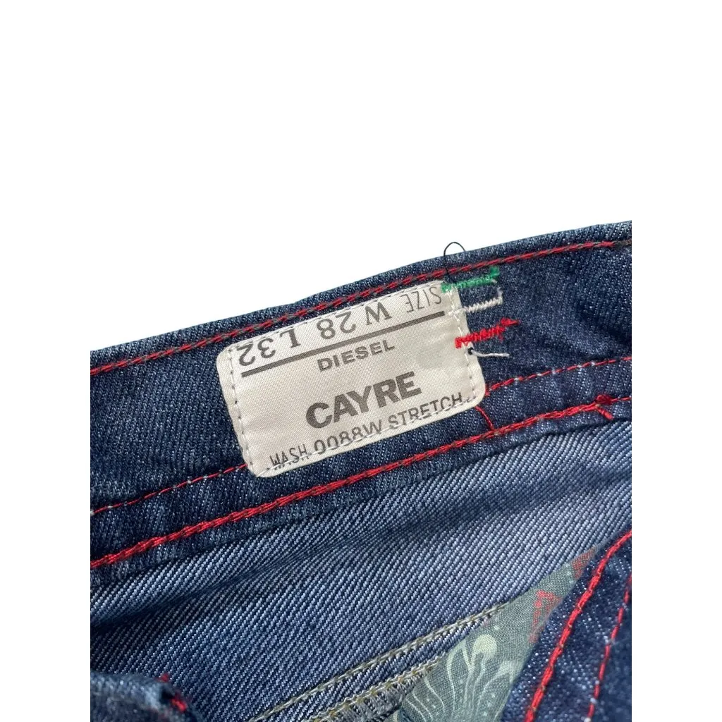 Diesel Cayre Womans Y2K Blue Wide Leg Stretch Jeans Size 28/32 SKU 9284 - Image 6