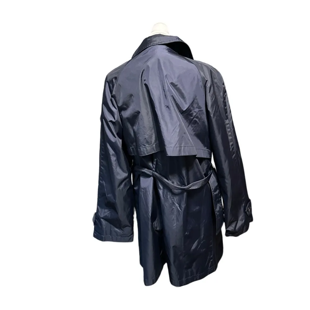 INC women's XS blue oversized trench coat - Image 3