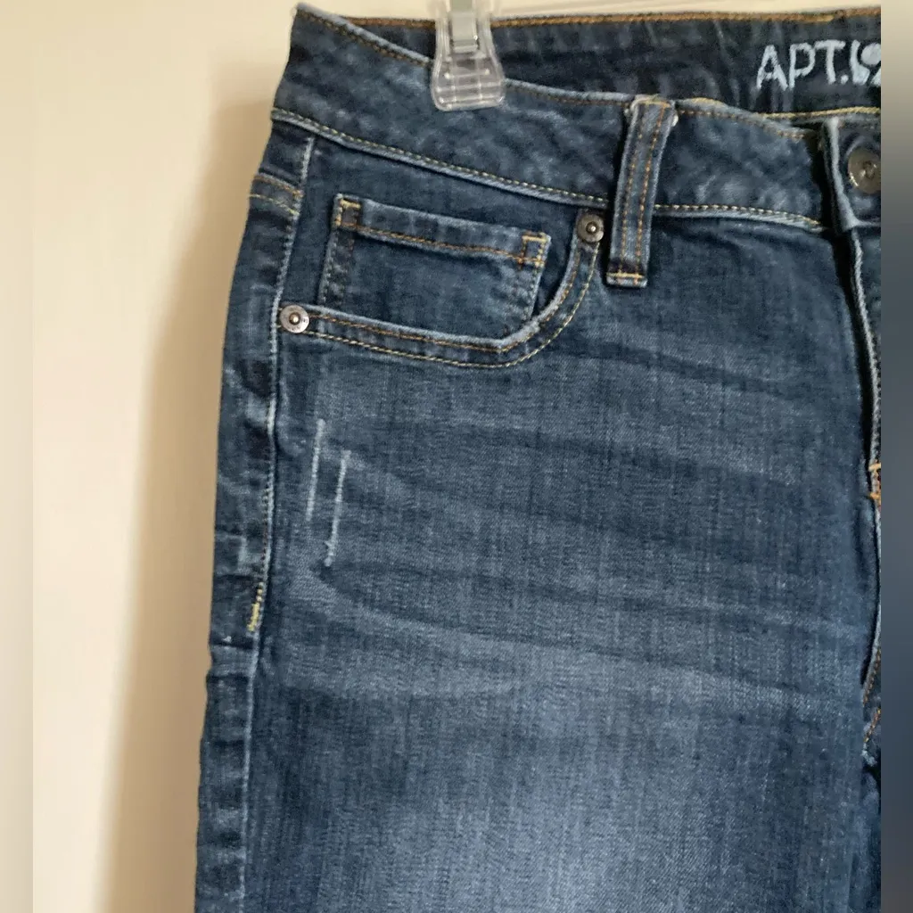 🌞Apt. 9 Dark Wash Distressed Cut Off Bermuda Shorts A - Image 4