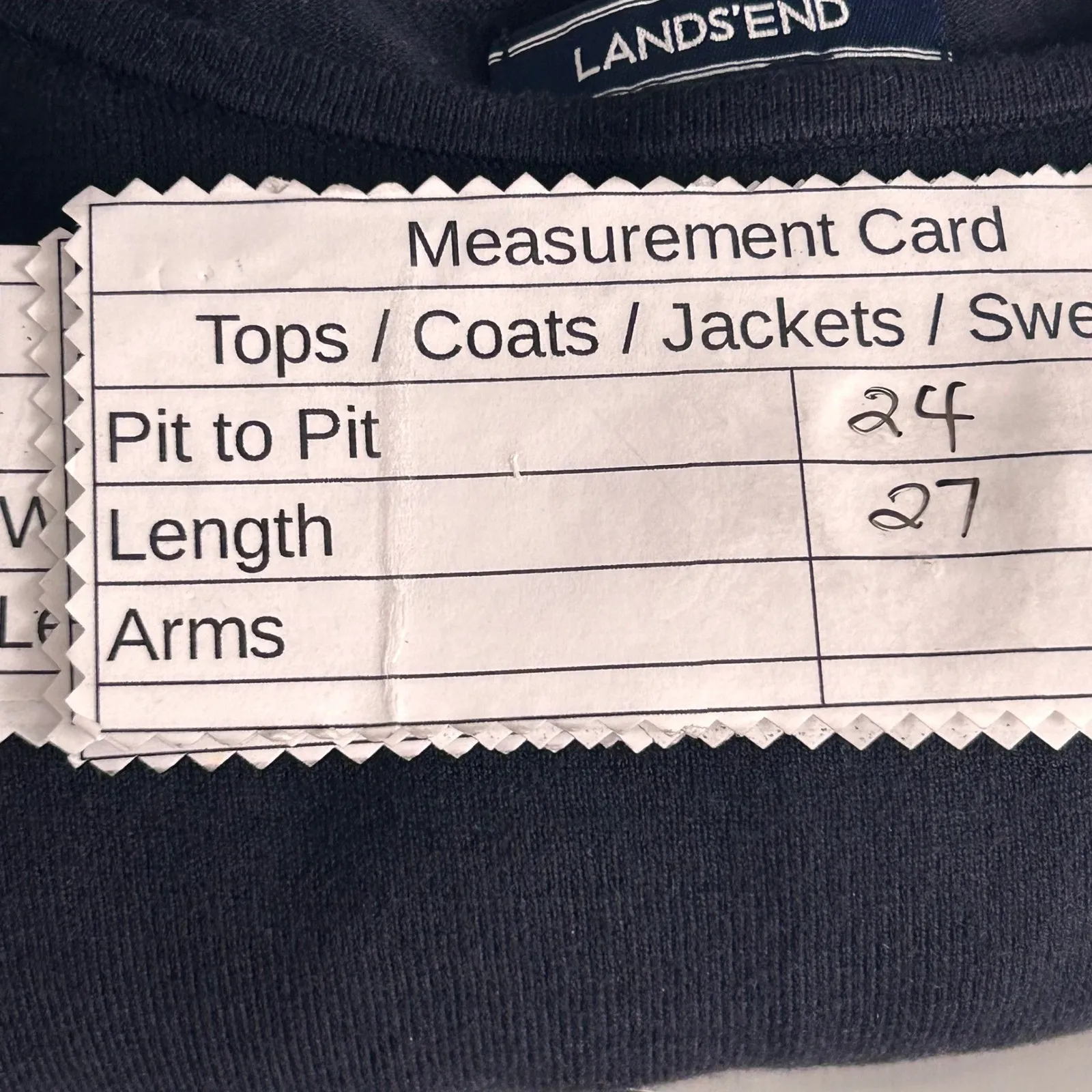 Lands End Sweater Black 1X - Image 8