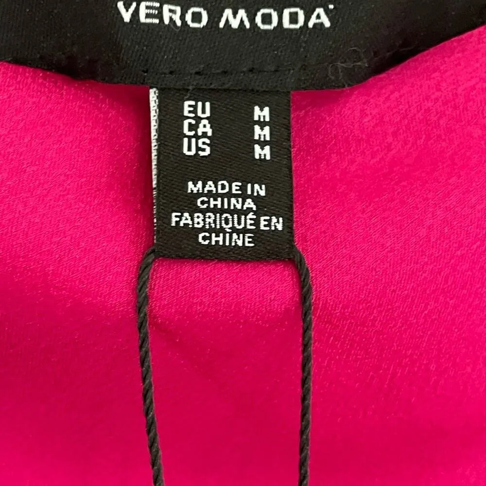 Vero Moda Pink Heart Oli 7/8 High Waist Long Slip Skirt size Medium - Image 4