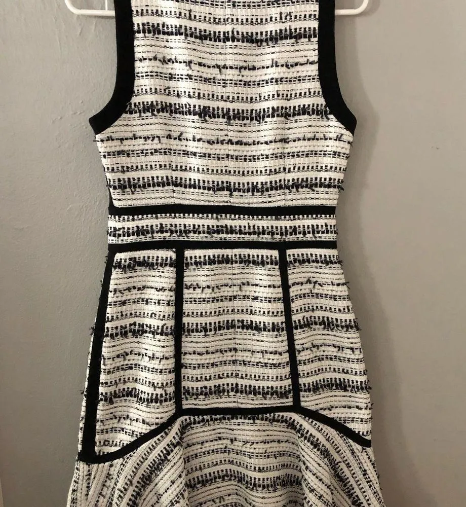 𝅺NWOT Rebecca Taylor Sleeveless Rafia Tweed Dress - Image 6