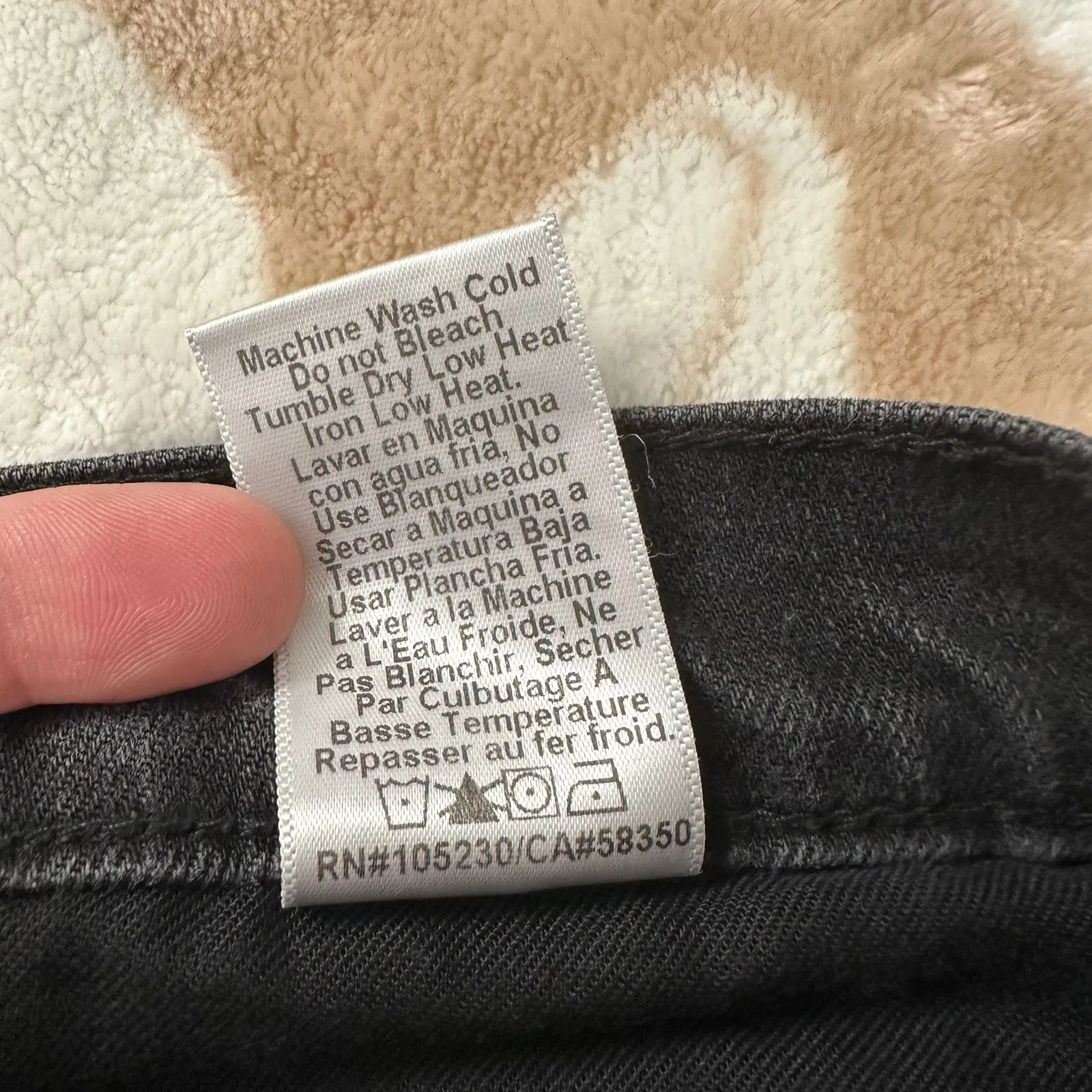 Current/Elliott Boyfriend The Fling‎ Repair Distressed Black Jeans Size 25 - Image 15