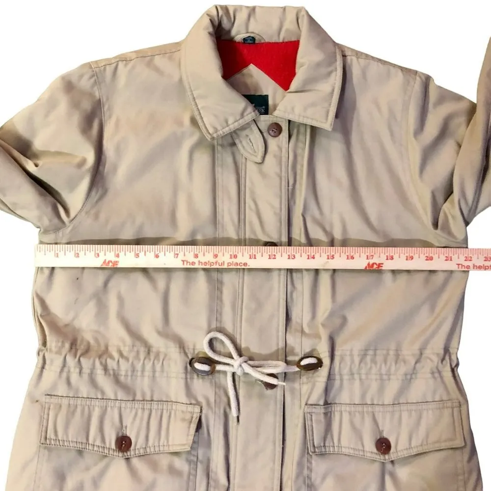 Vintage Cabin Creek Coat Womens M (10-12) Used Tan Lined Some Staining - Image 14