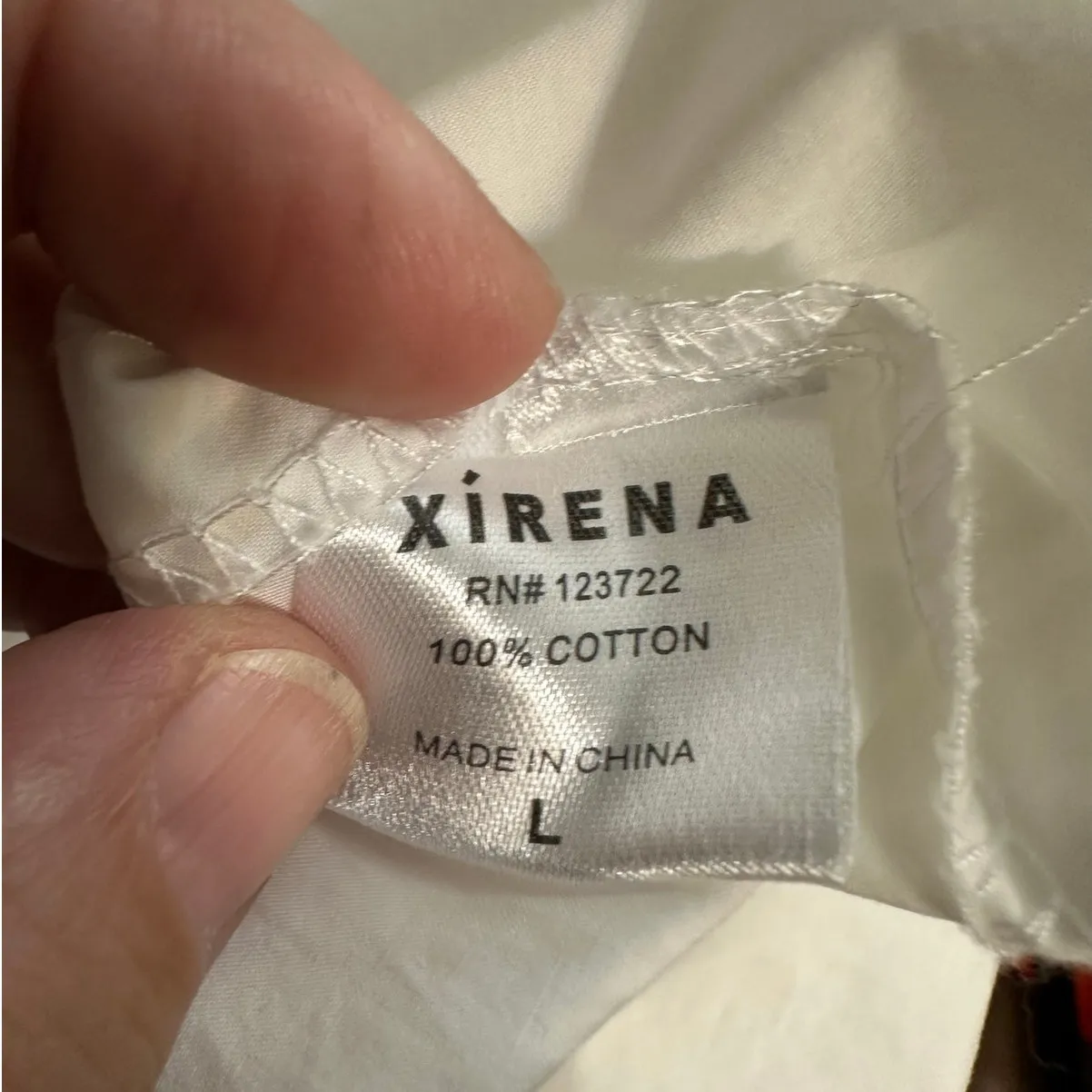 Xirena Maxi Dress Maggie Halter White Cotton Braided Tie Neck size Large - Image 6