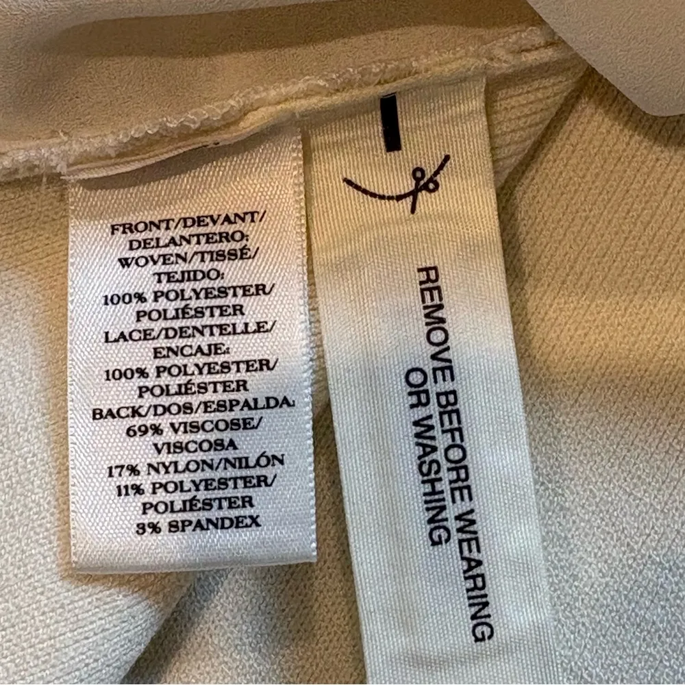 Good American Suiting Column Trouser in Ivory, Sz 2/26, Inseam: 26.5” - Image 13