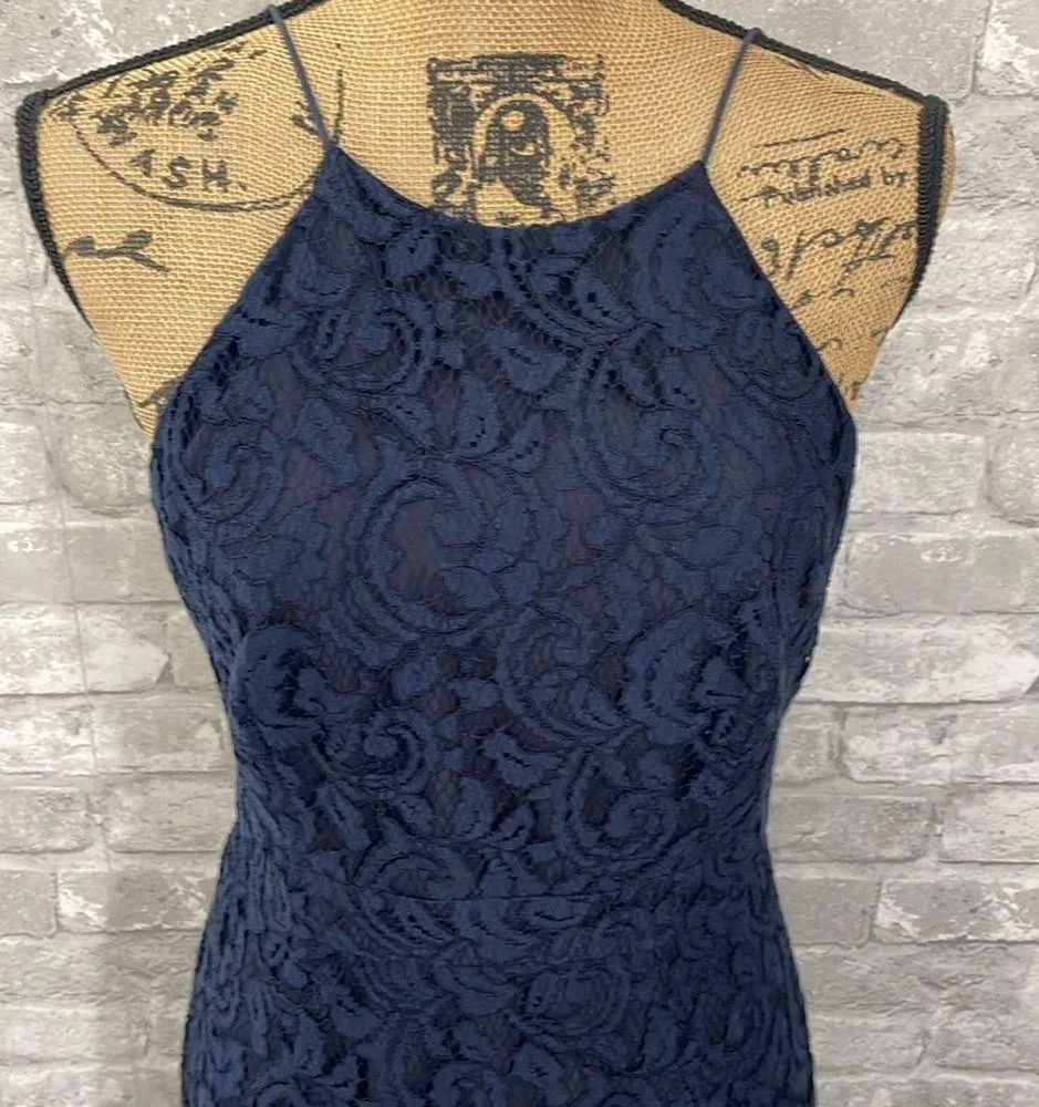 J.Crew Navy Lydia Lace Dress - Image 4