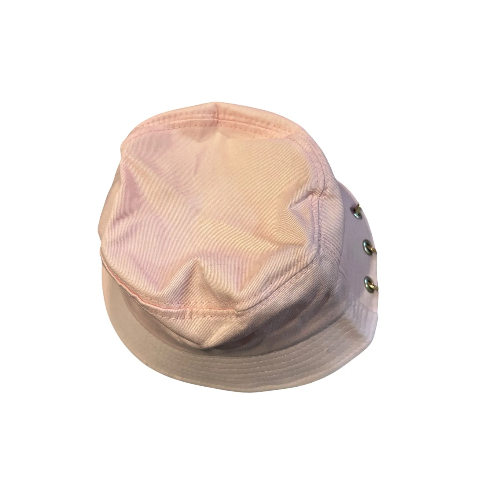 Homie Bucket Hat Pink‎ Gold Rings Accent Trendy Streetwear Pink - Image 3